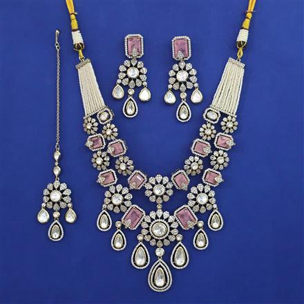 Kundan Classic Necklace with Mehndi Plating