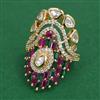 Kundan Adjustable Ring with Carat Plating
