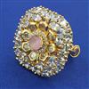 Kundan Adjustable Ring with Carat Plating