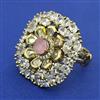 Kundan Adjustable Ring with Mehndi Plating