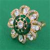Kundan Adjustable Ring with Carat Plating