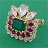 Kundan Adjustable Ring with Carat Plating