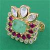 Kundan Adjustable Ring with Carat Plating