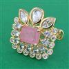 Kundan Adjustable Ring with Carat Plating