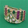 Kundan Adjustable Ring with Carat Plating