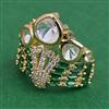 Kundan Adjustable Ring with Carat Plating