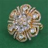 Kundan Adjustable Ring with Carat Plating
