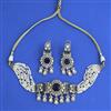 Kundan Choker Necklace with Mehndi Plating