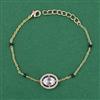 Kundan Adjustable Bracelet with Carat Plating