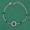 Kundan Adjustable Bracelet with Carat Plating