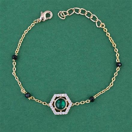 Kundan Adjustable Bracelet with Carat Plating