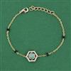 Kundan Adjustable Bracelet with Carat Plating