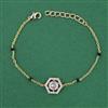 Kundan Adjustable Bracelet with Carat Plating