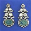 Kundan Classic Earring with Mehndi Plating