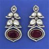Kundan Classic Earring with Mehndi Plating