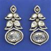 Kundan Classic Earring with Mehndi Plating