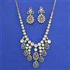 Kundan Classic Necklace with Mehndi Plating