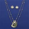 Kundan Birds Pendant Set with Carat Plating