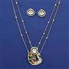 Kundan Birds Pendant Set with Carat Plating