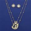 Kundan Birds Pendant Set with Carat Plating