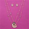 Kundan Birds Pendant Set with Carat Plating