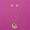Kundan Birds Pendant Set with Carat Plating
