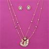 Kundan Birds Pendant Set with Carat Plating