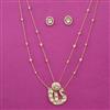 Kundan Birds Pendant Set with Carat Plating