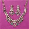 Kundan Classic Necklace with Mehndi Plating