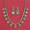 Kundan Classic Necklace with Mehndi Plating