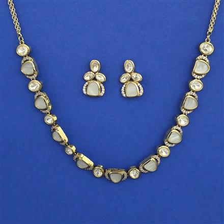 Kundan Classic Necklace with Mehndi Plating Carat Plating