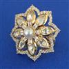 Kundan Adjustable Ring with Carat Plating
