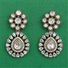 Kundan Classic Earring with Mehndi Plating