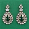 Kundan Classic Earring with Mehndi Plating