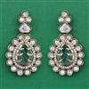 Kundan Classic Earring with Mehndi Plating