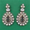 Kundan Classic Earring with Mehndi Plating