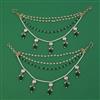 Kundan Pearl Ear Chain with Carat Plating