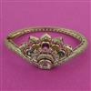 Kundan Openable kada with Mehndi Plating