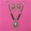 Kundan Pearl Necklace with Mehndi Plating