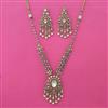 Kundan Pearl Necklace with Mehndi Plating