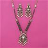 Kundan Pearl Necklace with Mehndi Plating
