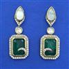 Kundan Classic Earring with Mehndi Plating