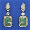 Kundan Classic Earring with Mehndi Plating