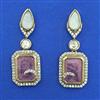 Kundan Classic Earring with Mehndi Plating