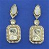 Kundan Classic Earring with Mehndi Plating