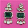 Kundan Classic Earring with Mehndi Plating