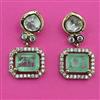 Kundan Classic Earring with Mehndi Plating