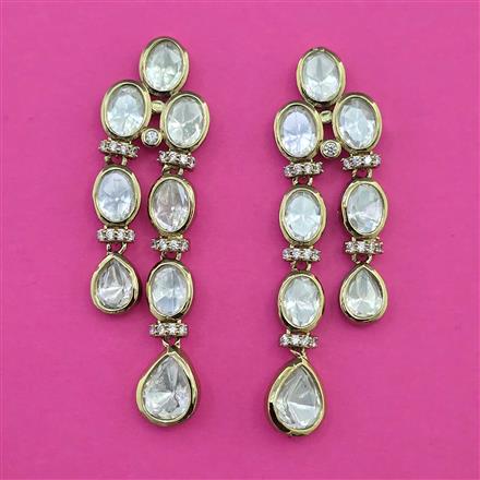 Kundan Classic Earring with Mehndi Plating Carat Plating