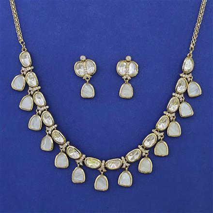 Kundan Classic Necklace with Mehndi Plating Carat Plating