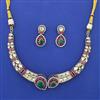 Kundan Classic Necklace with Mehndi Plating